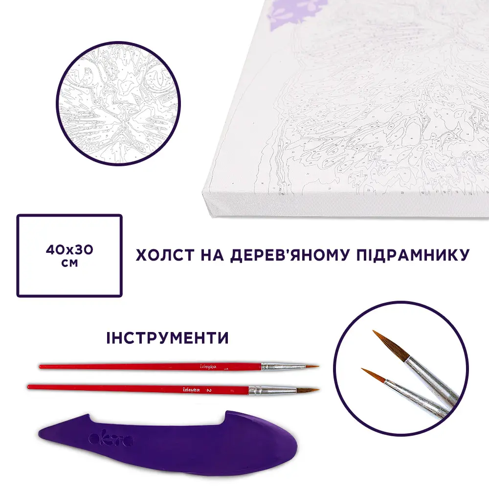 3D-Malbild nach Zahlen OKTO & Ideyka „Elegante Katze” - View 2